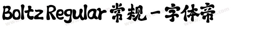 Boltz Regular 常规字体转换